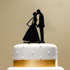 Classy Romantic Wedding Cake Topper High Quality Acrylic Bride & Groom Silhouette Adorable Party Wedding Decoration