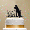 Classy Romantic Wedding Cake Topper High Quality Acrylic Bride & Groom Silhouette Adorable Party Wedding Decoration