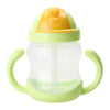280ml Baby Feeding Bottle Cup Child Kids Silicone Training Drinking Water Straw Handle Feeding Bottles Cups 5 Colors