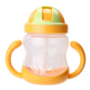 280ml Baby Feeding Bottle Cup Child Kids Silicone Training Drinking Water Straw Handle Feeding Bottles Cups 5 Colors