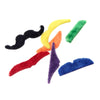 7pcs Self-adhesive Fake Beard Moustache Costume Halloween Props Funny Party Cosplay Mustache Assortment Masquerade Multicolour