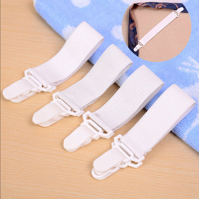 2017 New Arrival High Quality 4 x20cm Bed Sheet Mattress Cover Blankets Grippers Clip Holder Fasteners Elastic Set