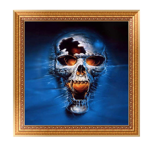 5D Skull DIY Diamond Painting Embroidery Cross Craft Stitch Home Decor Art