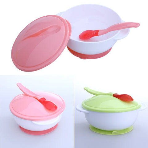 Children's Baby Dish Training Spoon Suction Cup Bowl Tableware Kids Child Food Container Feeder Baby Feeding Dishes Bowl